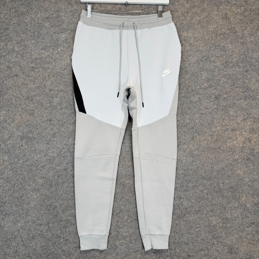 Nike Tech Fleece Jogger Pants Mens Small Slim Light Smoke Gray Platinum 2 Tone